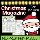 Christmas Magazine *Keep Them Busy!* for Upper Grades