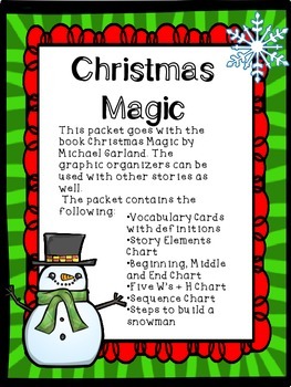 Preview of Christmas Magic- Graphic Organizer Packet