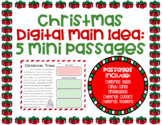 Christmas Main Idea: 5 digital mini passages - Distance Le