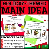 Christmas Main Idea Reading Activities for December Litera