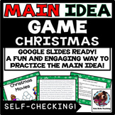 Christmas Main Idea Game: Google Slides Ready