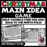 Christmas Main Idea Interactive Google Slides Game