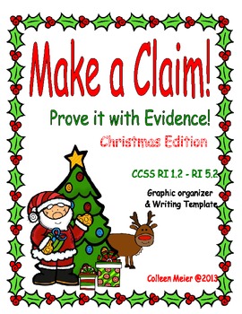 Preview of Make a Claim Christmas Writing