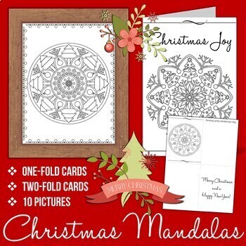 Download Christmas Mandala Coloring Pages Worksheets Teaching Resources Tpt