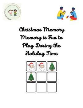 Preview of Christmas Matching Game- Christmas Memory Memory