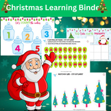 Christmas Matching and Counting Work Binder