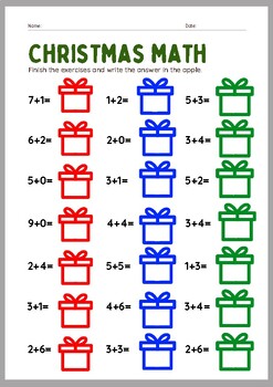 Christmas Math by Kattaleeya Srisai | TPT