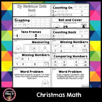 Christmas Math Activities by Tales From Miss D | TpT