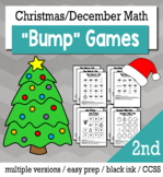 Christmas Math 2nd Grade+ Bump Games Bundle