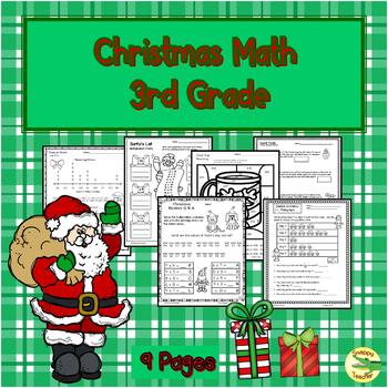 Preview of Christmas  Math 3rd Grade