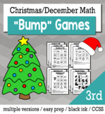 Christmas Math 3rd Grade+ Bump Games Bundle