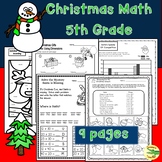 Christmas Math 5th Grade