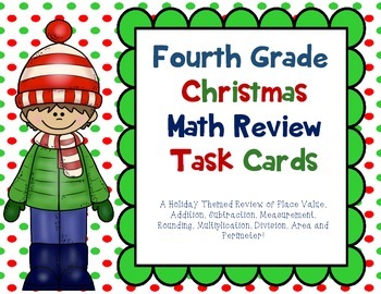 Preview of Christmas Math: A Fourth Grade Math Review