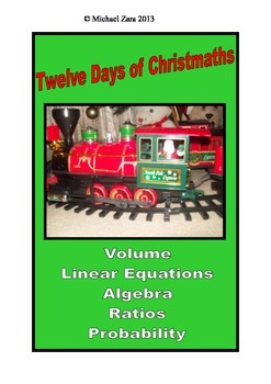 Preview of Christmas Math Activities 12 days of Christmas 9th and 10th grade
