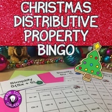 Christmas Math Distributive Property Bingo