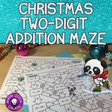 Christmas Math Two Digit Addition Maze