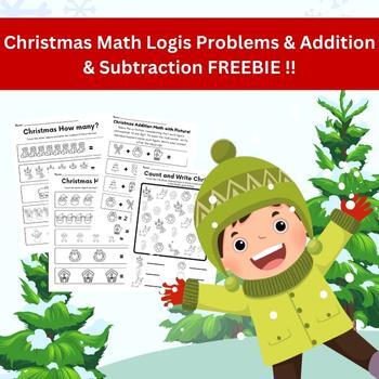 Preview of Christmas Math Activities Addition and Subtraction within 10 FREEBIE !!