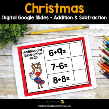 Preview of Christmas Math Activities | Basic Math Facts | Addition and Subtraction