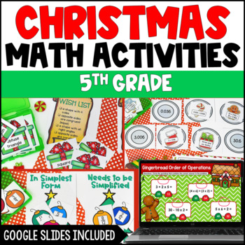 Preview of Christmas Math Activities | Printable and Digital Christmas Activities