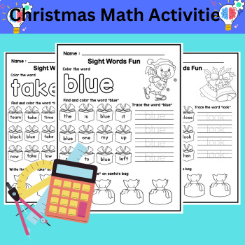 Preview of Christmas Math Activities First Grade Place Value Color by Code ESL December