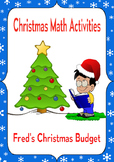 Christmas Math Activities: Fred's Budgeting Activity