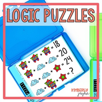 Preview of Christmas Math Activities Logic Puzzles 5th Grade Gifted and Talented Enrichment