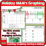 Christmas Math Activities | M&M's Sort, Count, Graph, Add,