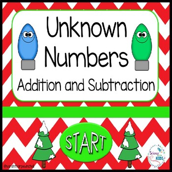 Preview of Christmas Math Activities Missing Numbers
