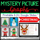 Christmas Math Activities Mystery Picture Graphs + Digital