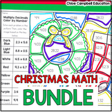 Christmas Math Activities - No Prep Worksheets BUNDLE - Ch