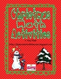 Christmas Math Activities Packet