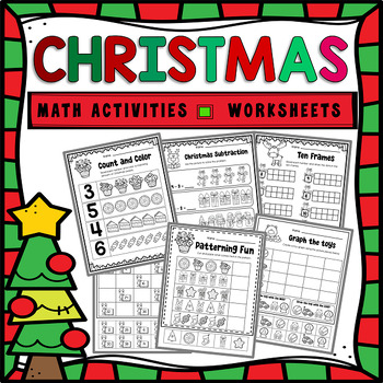 Christmas Math Activities | Worksheets for Kindergarten (No Prep ...
