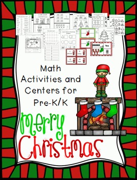 Preview of Christmas Math Activities and Centers PreK/K