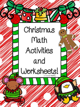 Preview of Christmas Math Activities and Worksheets