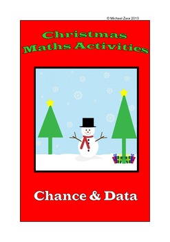 Preview of Christmas Math Activities - chance and data (probability)