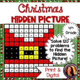 Christmas Math Activity | 120 Problem Hidden Picture | DIG