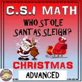 Christmas Math Activity: Advanced Edition. CSI Math- Who S