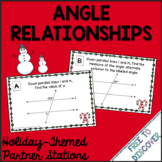 Christmas Math Activity Angle Relationships