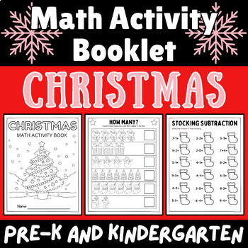 Christmas Math Activity Booklet Pre-K and Kindergarten by Miss Lucks Magic
