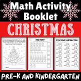 Christmas Math Activity Booklet Pre-K and Kindergarten