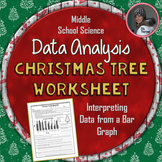 Christmas Math Activity: Data Analysis Worksheet with Bar Graphs