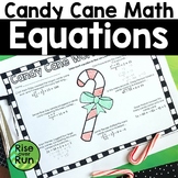 Christmas Candy Cane Math Activity with Multi-Step Equations
