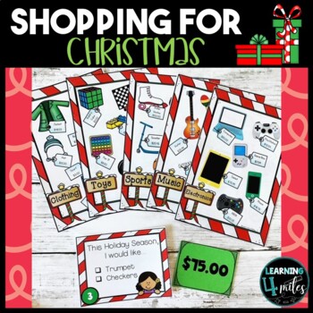 Preview of Christmas Math Activity Shopping on a Budget | Grades 3 - 4