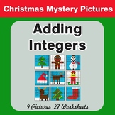 Christmas Math: Adding Integers - Color-By-Number Math Mys