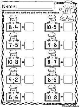 Christmas Math - Adding and Subtracting Within 10 - No Prep! | TpT
