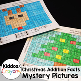 Christmas Math Color by Number Mystery Pictures Addition F