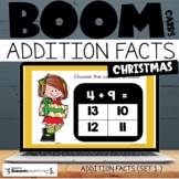 Christmas Math {Addition Facts to 20} Set 1 Boom Cards™ Di