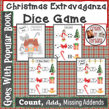 Christmas Extravaganza Math Addition Game by Create It Forward | TPT