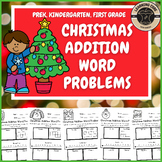Christmas Math Addition Word Problems December PreK Kinder