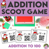 Christmas Math - Addition to 100 with QR Codes